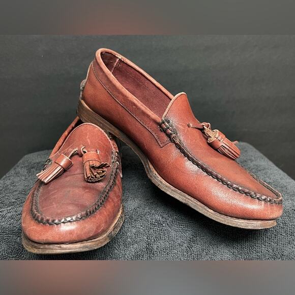 Rancourt & Co. SIZE 9 Brown Leather Penny Loafers Shoes, Handsewn, Made in USA - Picture 3 of 11